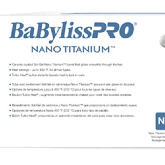 BABYLISSPRO NANO TITANIUM 3/4" TAPER BARREL CURLING WAND-EUC - Picture 5 of 8